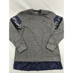 Staple‎ Pigeon Gray CamoCrewneck Sweatshirt Long Tails Size Medium EUC
